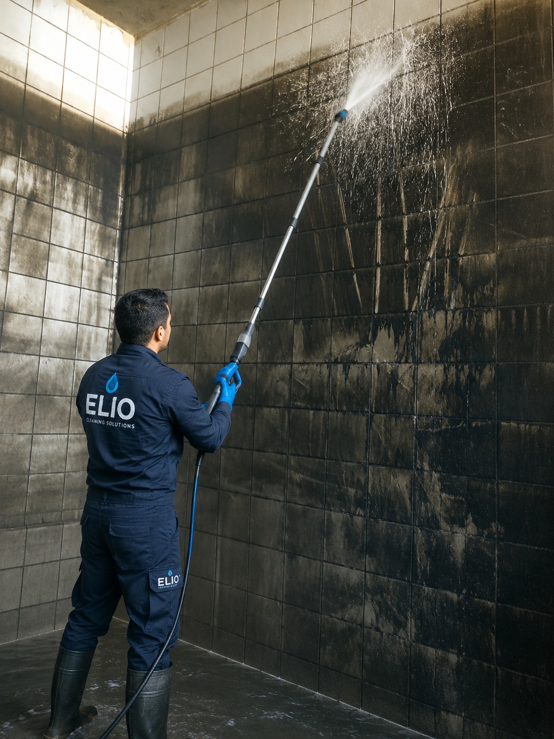 Water tank cleaning